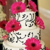 White Cake with Chocolate Scroll Work, Take Two!