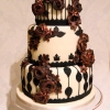 Gothic Roses and Birdcage Wedding Cake