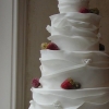 Wavy Ruffles Wedding Cake