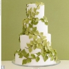 Green Leaves Wedding Cake