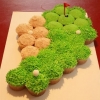 One for the Guys:  Golf Green Cupcake Cluster
