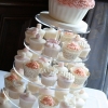 Cupcake Tower with Oversized Cutting Cupcake