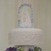 Cake Topper Friday:  Sweet Silhouette Cake Topper with Floral Arch
