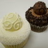 Bride and Groom Truffle Cupcakes