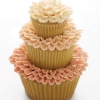 Three Tiered Wedding Cupcake