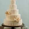 Cream Colored Rustic Buttercream Wedding Cake