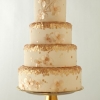 Gold Sequined Wedding Cake