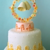 Whimsical Wedding Bells Cake Topper