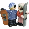 Snowboarder and Skier Wedding Cake Topper