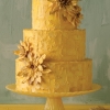 Yellow Wedding Cake with Sunflowers