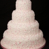 Pink Dots Wedding Cake
