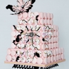 Pink Macaron Wedding Cake