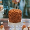 One-tier Chocolate Wedding Cake