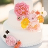 Summer Wedding Cake with Flowers