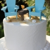 Miniature Beach Chair Cake Topper