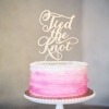 One-Tier Pink and White Wedding Cake