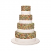 Cheerful Rainbow Wedding Cake