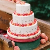 White Cake with Cherries