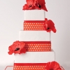 Red Polka Dot Wedding Cake