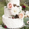 Wedding Cake with Gold-Dusted Berries