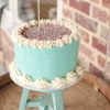 Mini Wedding Cake with Rainbow Sprinkles