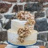 Ombre Gold Wedding Cake