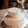 Rustic White Wedding Cake