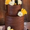 Whimsical Chocolate Wedding Cake