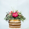 Spring Wedding Cake with Fresh Flowers
