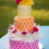 Colorful Summertime Wedding Cake
