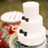 Black and White Bow Tie Cake