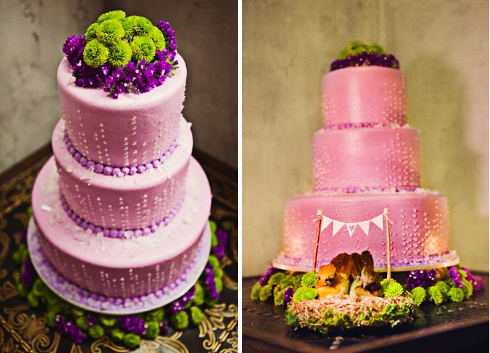 Purple Wedding Cake Tweet 