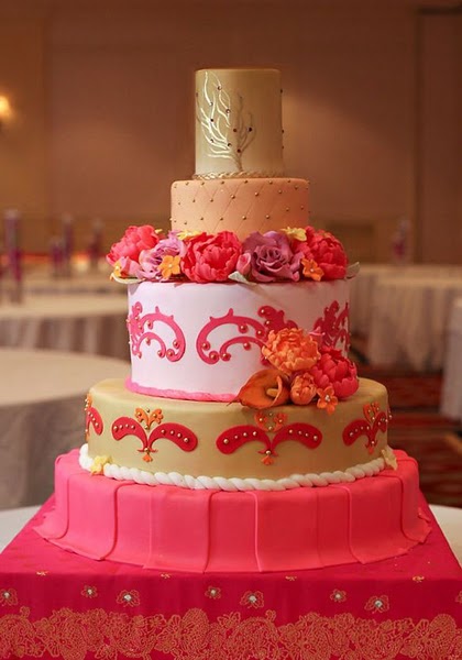 Indian Inspired Wedding Cake Tweet 