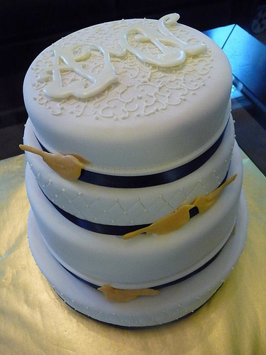 Navy And Yellow Wedding Cakes A Wedding Cake Blog