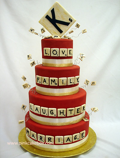 We've featured a Scrabble themed cake here before