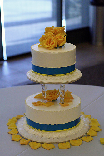 I love fresh color combinations and this blue and yellow is one of them