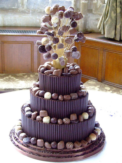 How about a chocolate starburst wedding cake topper Shut the front door