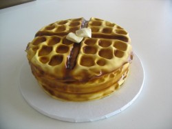 waffle grooms cake