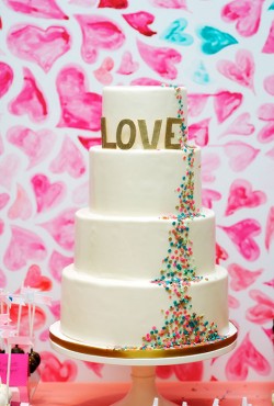 sprinkle love cake