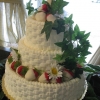 Summer in December: Basketweave Strawberry Cake
