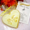 Fun Wedding Favors – Monogram Heart Cookies