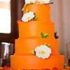 Orange Wedding Cake
