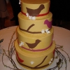 Modern Bird Wedding Cake