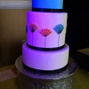 Stylized Minimalist ‘Something Blue’ Wedding Cake