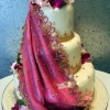 Sari-Inspired Wedding Cake