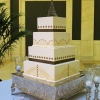 Art Deco Square Wedding Cake