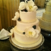 Southern All the Way:  Magnolia and Bling Wedding Cake
