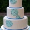 Shades of Blue Wedding Cake