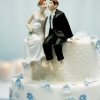 Cake Topper Friday:  Sitting Bride and Groom Cake Topper