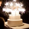 Sparklers Wedding Cake